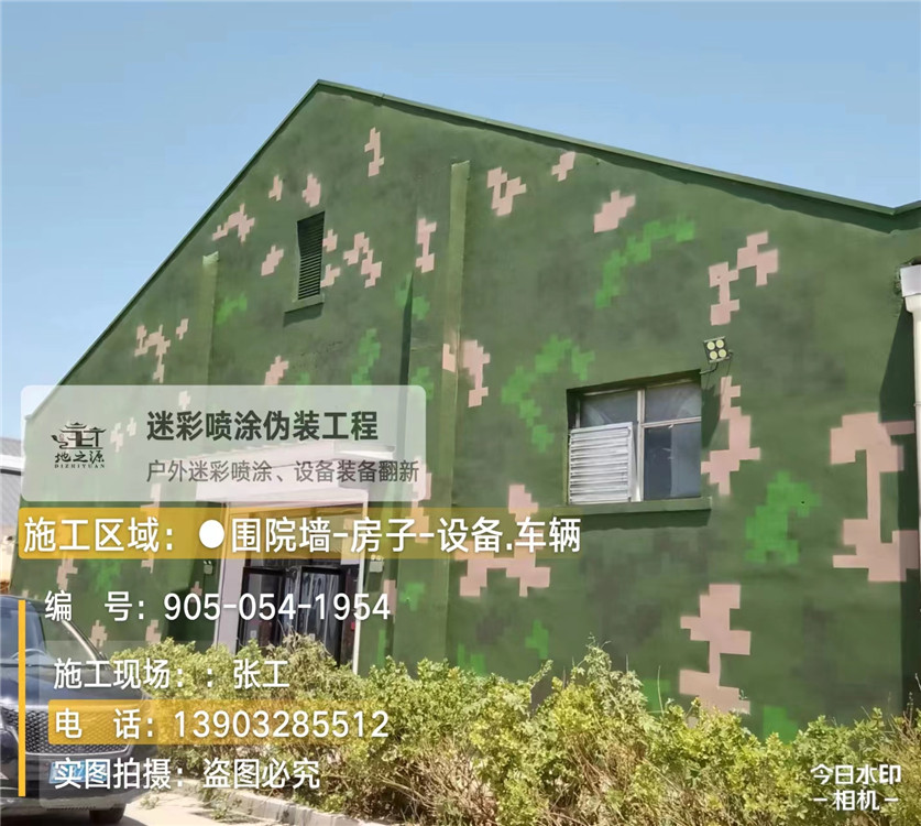 钦州外墙数码迷彩漆施工报价清单(100㎡标准墙面测算)