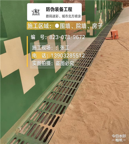 钦州 例如在抖音上有“迷彩墙，外围墙面挡 - 星空数码迷彩漆施工队